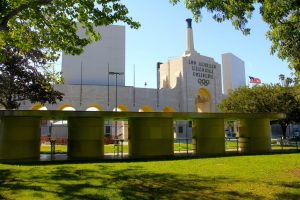 The Los Angeles Memorial Coliseum, planned venue of the 2028 Summer Olympics opening ceremony.