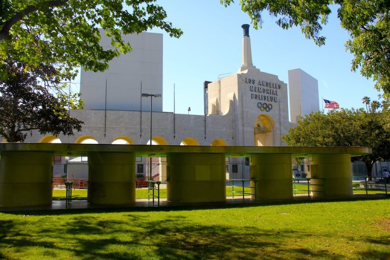 The Los Angeles Memorial Coliseum, planned venue of the 2028 Summer Olympics opening ceremony.