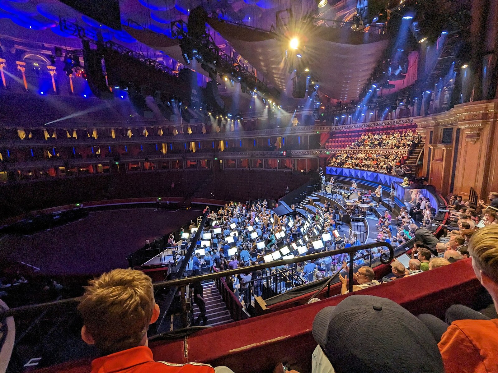 Hallé rehearsal at the BBC Proms in Royal Albert Hall.