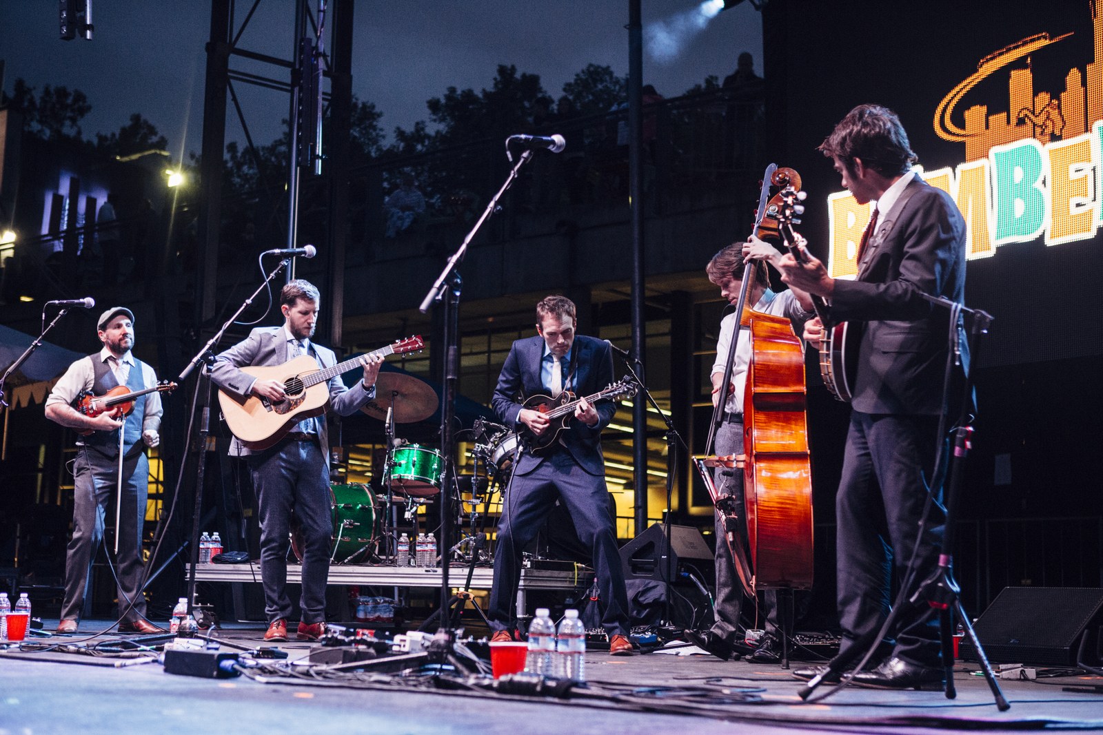 Punch Brothers performing at Bumbershoot in 2015.