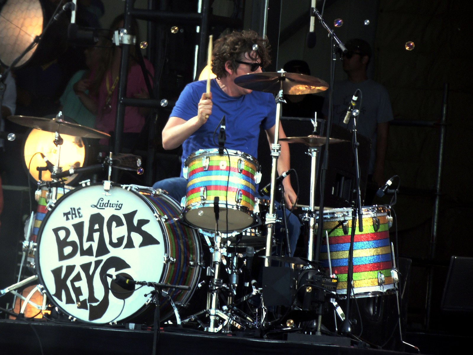 The Black Keys performing at the New Orleans Jazz and Heritage Festival in 2013.