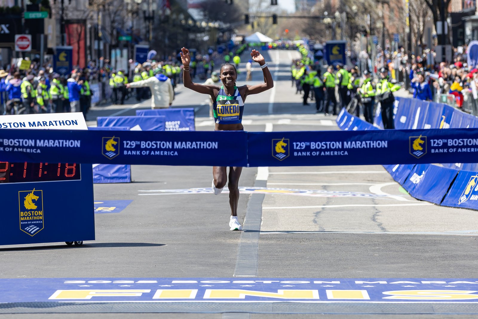 The 129th Boston Marathon.